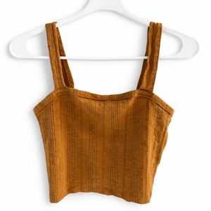 American Eagle Women's Ribbed Crop Top Tank Top Size Medium